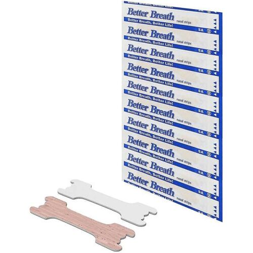 100 Patchs Nasaux Anti-Ronflement, Idéaux Pour Lutter Contre Les Ronflements, Améliorer La Respiration Pendant Le Sommeil, Le Sport Et En Cas De Nez Qui Coule - Bandelettes Nasales De Qualité Supérieure Contre Les Ronflements 