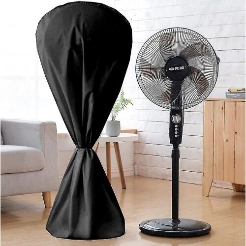 Housse de ventilateur imperméable et anti-poussière, avec fermeture éclair, pour intérieur et extérieur, noire.