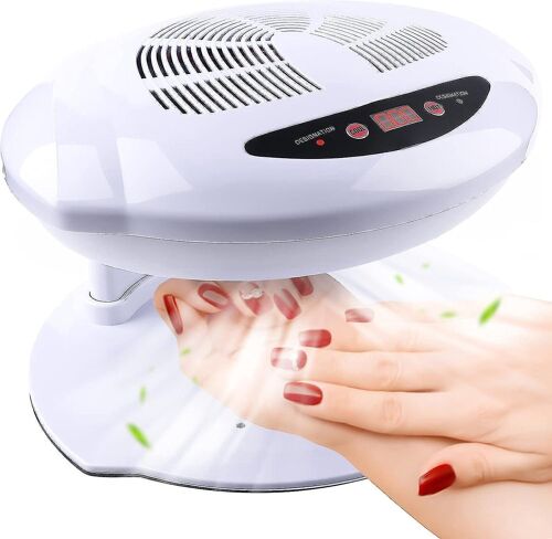 Sèche-Ongles À Air Chaud 400 W, Avec Capteur Automatique Intelligent (Chaud/Froid), Pour La Pose De Vernis À Ongles.