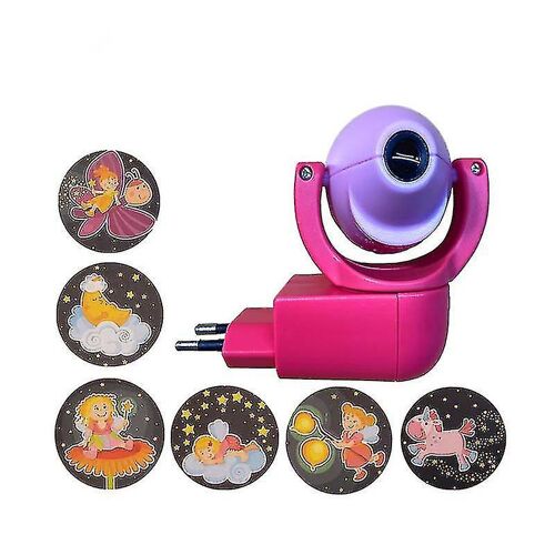 Veilleuse Led Projecteur D'animaux, Étoile Rose, Lune Et Animaux Pour Chambre D'enfant (Prise Ue)