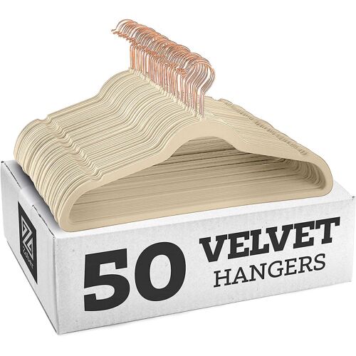 Cintres en velours antidérapants - Cintres pour costumes (paquet de 10)