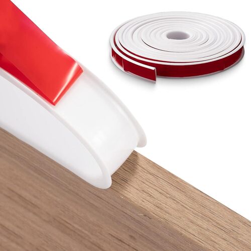 Bande de chant flexible en forme de U de 2 m x 18 mm pour meubles, en TPE auto-adhésive, avec protection de chant.