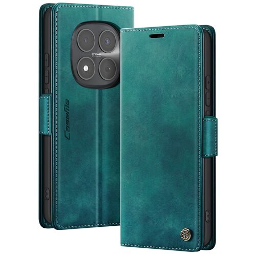 Étui Xiaomi Redmi Note 15 Pro 5G Portefeuille Anti-RFID + Support vidéo - Vert canard