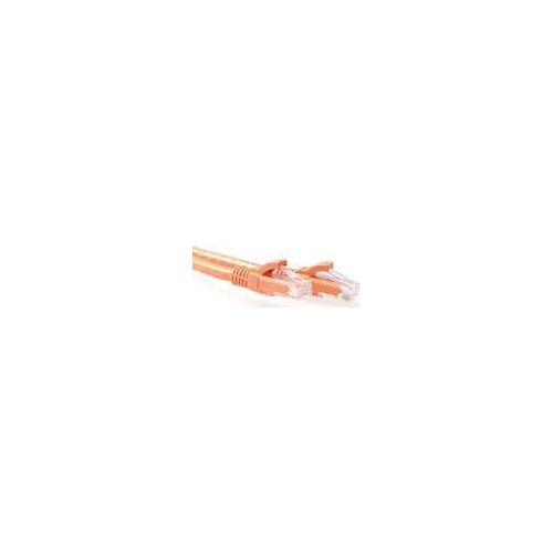 ACT Orange 15 meter U/UTP CAT6A patch cable snagless with RJ45 connectors. Cat6a u/utp snagless or 15.00m (IB2115)