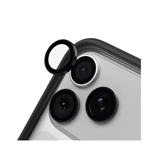 RHINOSHIELD Protections pour objectifs photo compatible avec [iPhone 17 Pro / 17 Pro Max ] Verre Trempé 9H Résistant aux chocs et aux rayures, haute transparence, protection contre les éclats ¿ Noir