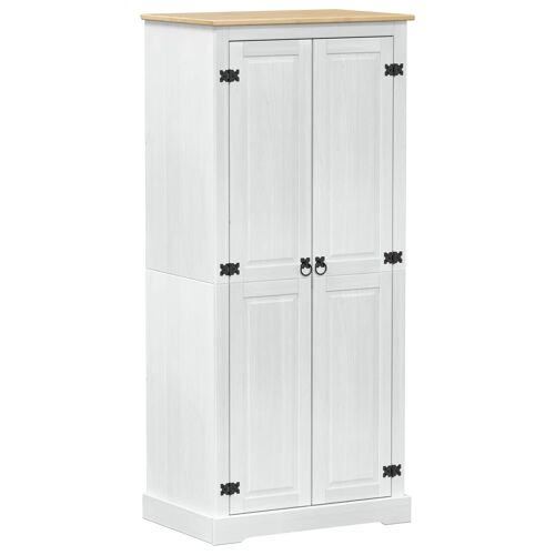 vidaXL Armoires avec étagère Blanc 76 x 50 x 170 cm Pin massif