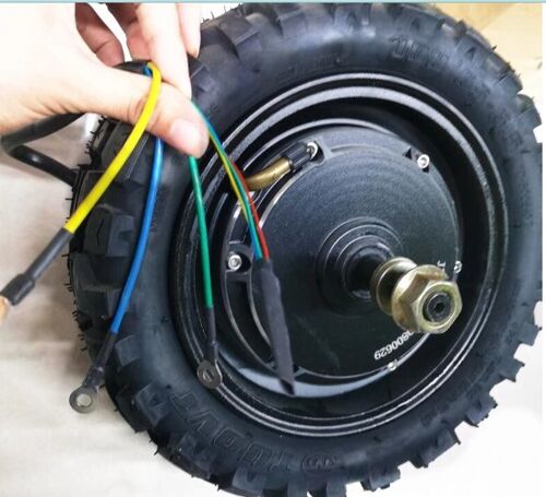 Laotie 60v 38.4ah 2800w Avec Moteur À Moyeu De 11 Pouces, Traction Avant/Arrière, Moteur Sans Balais Et Pneus Tout-Terrain À Vide Pour Remplacement Du Laotie Ti30 - Roue Arrière.