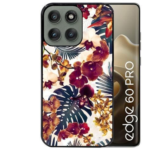 Coque noire Taperso pour EDGE 60 PRO avec motif jungle couleurs d'automne
