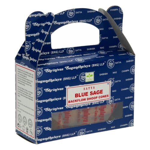 CONES ENCENS BACKFLOW SATYA BLUE SAGE