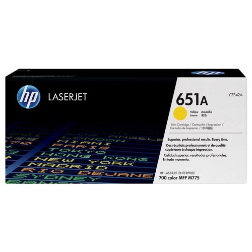 HP 651A - Jaune - original - LaserJet - cartouche de toner (CE342A) - pour Color LaserJet Enterprise MFP M775; LaserJet Managed MFP M775
