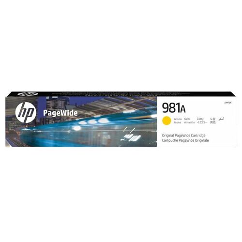 HP 981A - 69 ml - jaune - original - PageWide - cartouche d'encre - pour PageWide Enterprise Color MFP 586; PageWide Managed Color E55650