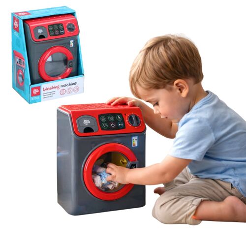 Dirt Devil Machine à Laver Jouet Enfant ¿ Avec Lumière et Sons ¿ Prête à l¿Emploi ¿ 16,5 x 13 x 22,5 cm ¿ Lave Linge Enfant Jouet pour Jeux de Rôle