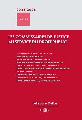 Les Commissaires De Justice Au Service Du Droit Public