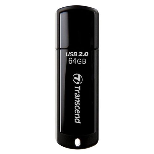 Transcend JetFlash 350 - Clé USB - 64 Go - USB 2.0 - noir
