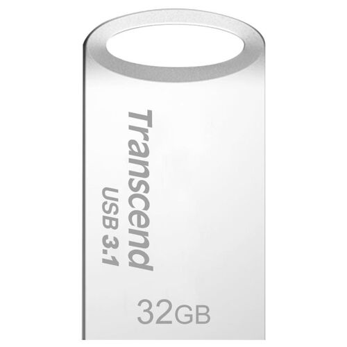 Transcend JetFlash 710 - Clé USB - 32 Go - USB 3.1 - argent