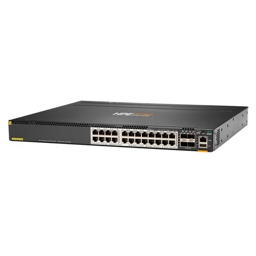HPE Aruba 6300M - Commutateur - C3 - Géré - 24 x 1/2.5/5/10GBase-T + 4 x 1 Gigabit / 10 Gigabit / 25 Gigabit / 50 Gigabit SFP56 (liaison montante/stockage) - de l'avant et du côté vers l'arrière - Montable sur rack - PoE+ (1440 W)