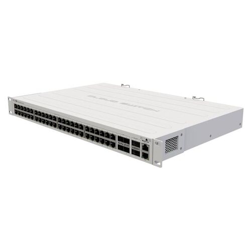 MikroTik CRS354-48G-4S+2Q+RM - Commutateur - C3 - 48 x 10/100/1000 + 4 x 10 Gigabit SFP+ + 2 x 40 Gigabit QSFP+ - de bureau, Montable sur rack