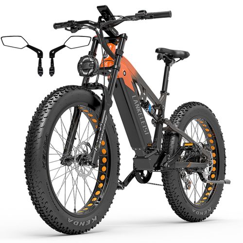 Vélo Électrique Lankeleisi Rv800 26" Moteur 1000w Vélo Électrique Tout Terrain 48 V 20 Ah Autonomie Maximale 150 Km Charge Maximale 150 Kg Orange