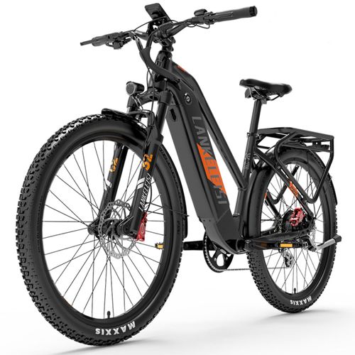 Lankeleisi Mx600 Pro Vélo Électrique 27,5" Moteur 500 W Vélo Électrique Adulte 48 V 20 Ah 7 Vitesses Charge Maximale 150 Kg Vitesse Maximale 40km/H Orange
