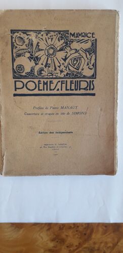 Poèmes Fleuris De L. Maurice Avec Préface De Pierre Manaut Illustré Par Simons En 1926