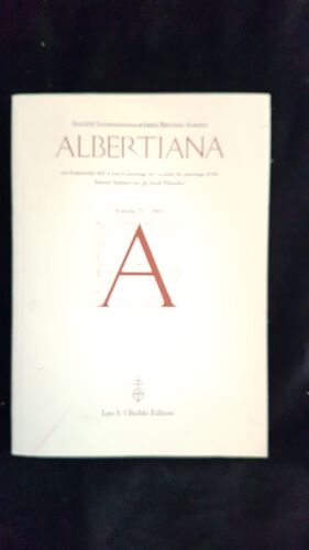 Albertiana Volume Iv 2001