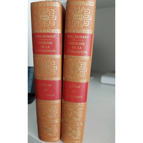 Histoire De La Civilisation. Cesar Et Le Christ Tomes 1 Et 2 Par Will Durant