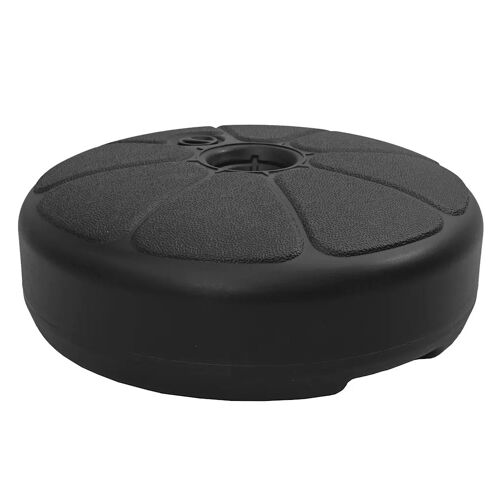Socle De Parasol 15 L Avec Remplissage Eau Sable 36 X 20 Cm Stabilité Jardin Contemporain En Plastique Noir Helloshop26 02_0045938