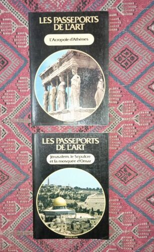 Lot De 2 Passeports De L'Art : L'Acropole D'Athènes + Jérusalem, Le Sépulcre Et La Mosquée D'Omar. Très Bon État