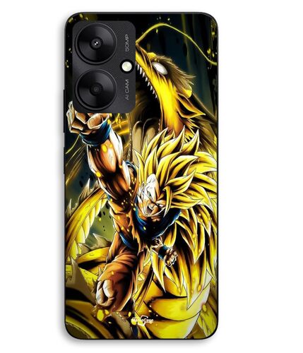 Coque Pour Xiaomi Redmi 13C 5g Son Goku Super Saiyan SSJ3 Attaque point Dragon Maniacase