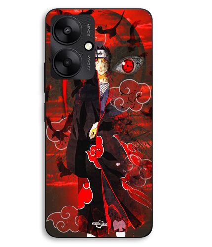 Coque Pour Xiaomi Redmi 13C 5g Demon Slayer Kimetsu no Yaiba Itachi Uchiha front rouge Maniacase