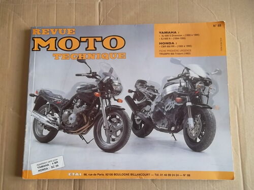 Revue Technique Yamaha Xj 600 S - Xj 600 N Et Honda Cbr 900 Rr