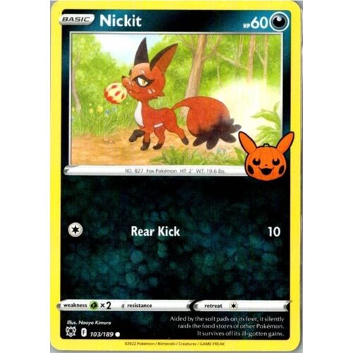 Nickit Promo Trick Or Trade Booster Bundle 103/189 Nm