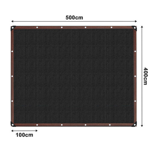Filet D'ombrage 400 X 500 Cm En Hdpe, Résistant À La Déchirure Et Respirant, Avec ?Illets En Aluminium, Pour Cour Et Abri De Voiture