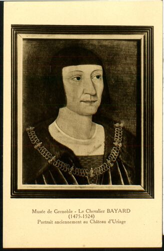 Carte Postale Musée De Grenoble, Le Chavalier Bayard 1475-1524, Portrait Anciennement Au Château D'uriage, Carte De 1948