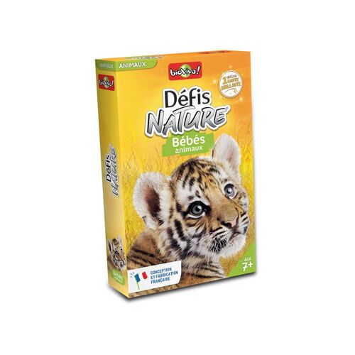 Jeu De Cartes Bioviva Défis Nature ¿ Bébés Animaux, 2-6 Joueurs Dès 6 Ans