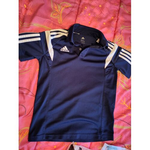 Maillot Bleu France Climatite Adidas 08/14 Taille 140 Enfant