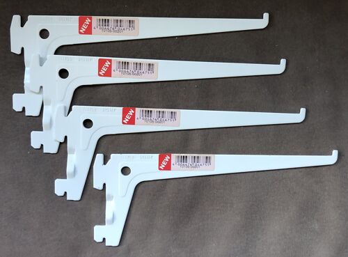 lot de 4 consoles simples en acier blanc, 20 cm pas de 50 mm