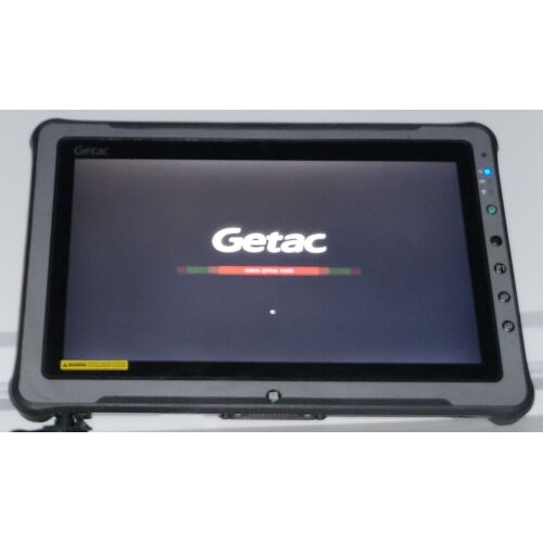 Tablette PC ultra-robuste GETAC F110 i5 / Batterie neuve / SSD 128 Go / 4G-LTE / Lecteur de codes-barres