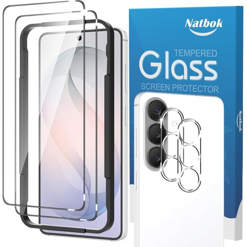 KALANKA-Verre Trempé pour Samsung Galaxy S26 5G, 2+2 Pièces Protection d'écran avec Caméra Arrière Protecteur Sans Bulles pour Samsung S26 5G, Outil D'alignement Facile