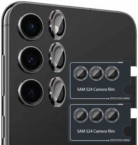 KALANKA-2 pièces-noir pour Samsung Galaxy S24 5G Caméra Protecteur Anti-Rayures 9H Dureté Protecteurs d¿objectif
