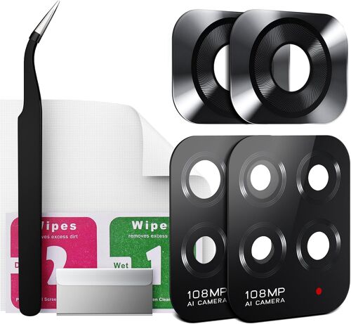 KALANKA-2 Packs Lentille Caméra pour Xiaomi Redmi Note 11S Vitre Appareil Photo Objectif Arrière avec Kit de Réparation