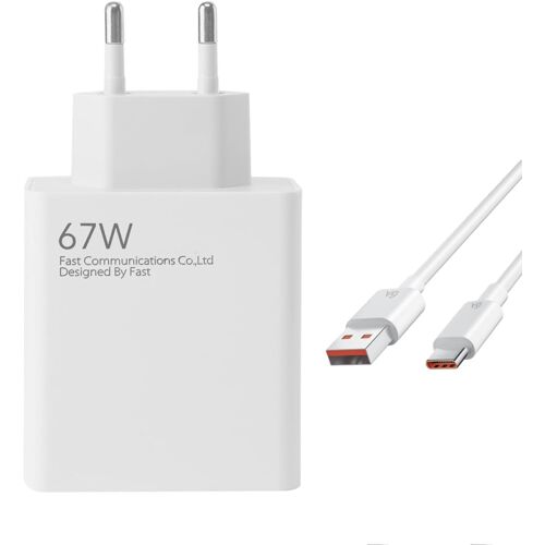 KALANKA-Chargeur Rapide 67 W pour Xiaomi avec câble USB C de 1 m. Adaptateur 67 W pour Xiaomi Redmi Note 14 Pro, 15T, 15, 14, Poco X7 Pro, F7 Ultra. Disponible également pour d'autres Marques