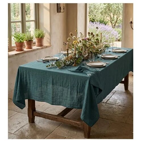 Nappe Rectangle En Gaze De Coton 150 X 250 Cm Gaia Canard