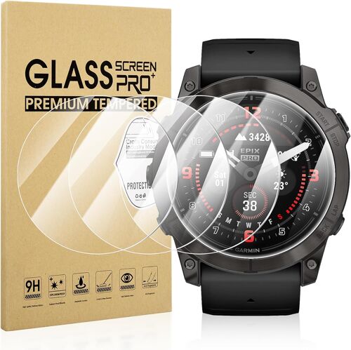 Kalanka-4-Pièces Protection Écran Pour Garmin Epix Pro Gen 2 51mm Protecteur D'écran,Hd Verre Trempé Anti Rayures Screen Protection,51mm