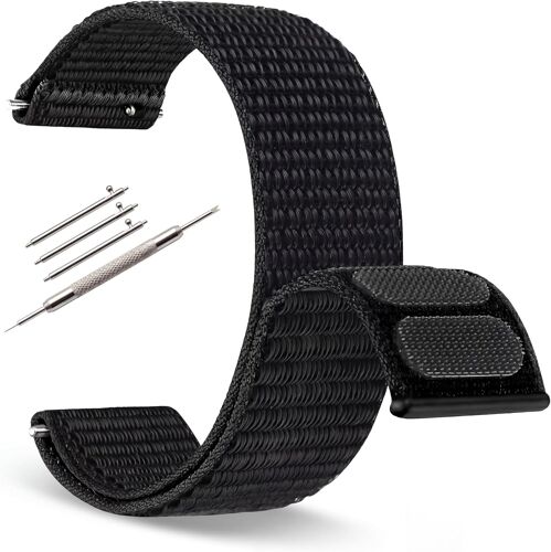 Kalanka-Bracelet De Montre À Scratch 20mm 22mm ¿ Élastique, Souple, Respirant, À Dégagement Rapide ¿ Unisexe ¿ Compatible Avec Garmin Et Montres Connectées