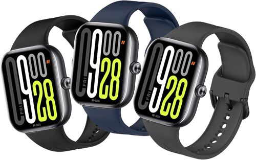 Kalanka-3 Pièces Bracelets Compatible Avec Xiaomi Redmi Watch 5 / Xiaomi Watch 4 / Mi Band 8 Pro/Xiaomi Smart Band 9 Pro Bracelet En Silicone Sangle Sport Respirant Sangles Étanche