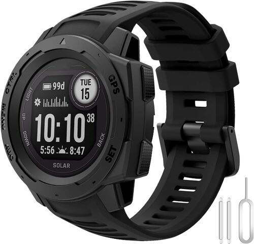 Kalanka-Bracelet Instinct 2, 22mm Silicone Bracelets Remplacement Souple Sport Bracelet Pour Instinct 2 Solar, I Nstinct, I Nstinct Tactical, In Stinct Tide, In Stinct Esports, Ins Tinct Solar