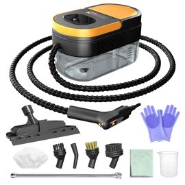 2500W Nettoyeur Vapeur à Main 1600ml - Chauffage de 15s - Haute Pression 3.0 Bar - Vaporisateur Portable avec 12 Accessoires