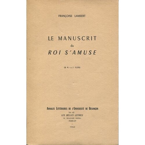Le Manuscrit Du Roi S'amuse