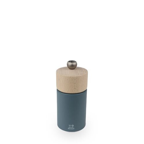 Boreal Moulin À Poivre Manuel En Bois, Bleu Céleste, 12 Cm